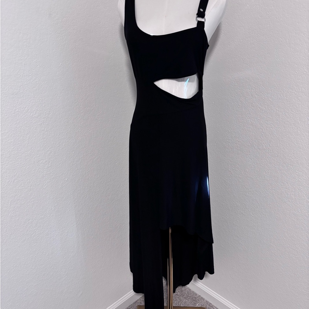 Kill Star Black Asymmetric Cutout Women's Dress Size M Gothic NWT